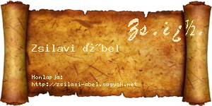 Zsilavi Ábel névjegykártya